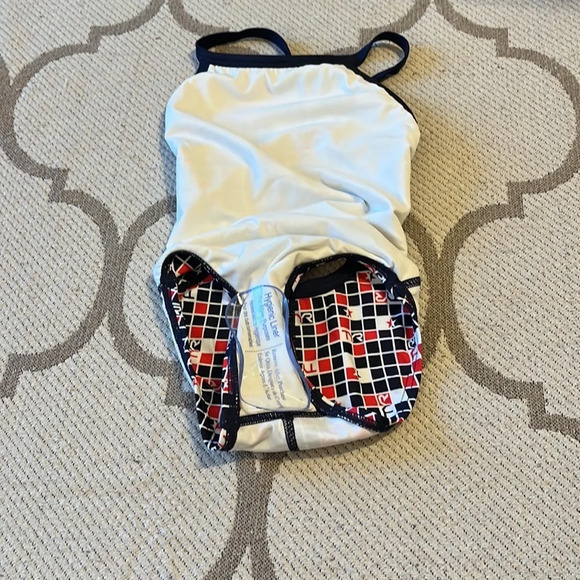 TYR kids USA 2012 Olympics Diamondback Print Swimsuit, size 20 - Picture 8 of 11